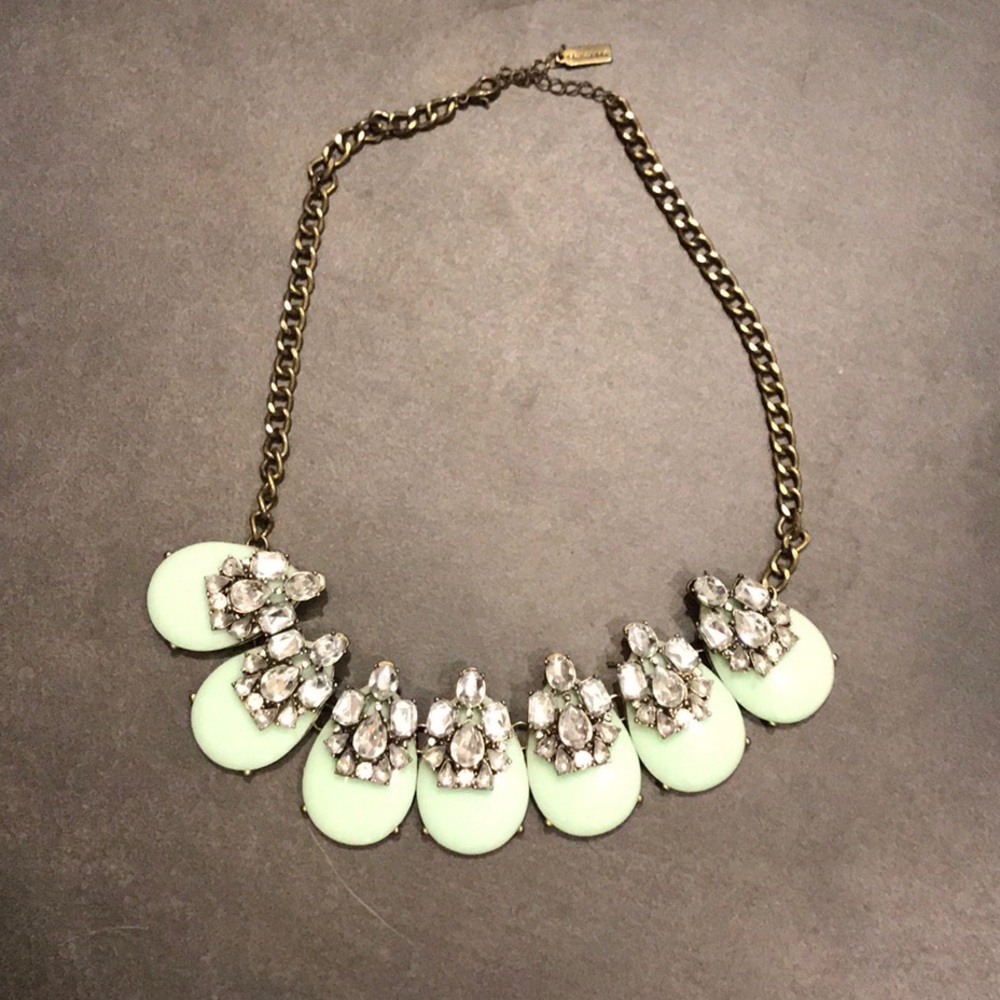 Baublebar mint statement necklace